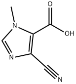 4-氰基-1-甲基-1H-咪唑-5-羧酸, 146091-76-1, 结构式