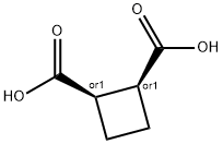 CIS-CYCLOBUTANE-1,2-DICARBOXYLIC ACID 结构式