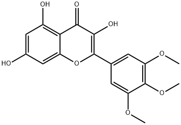 3,5,7-三羟基-3',4',5'-三甲氧基黄酮,146132-95-8,结构式