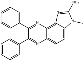 2-AMINO-3-METHYL-7,8-DIPHENYLIMIDAZO(4,5-F)QUINOXALINE Structure