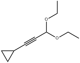 3-Cyclopropylpropargyl diethyl acetal Struktur