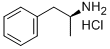 Dextroamphetamine hydrochloride Structure