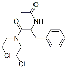 2-acetamido-N,N-bis(2-chloroethyl)-3-phenyl-propanamide 结构式
