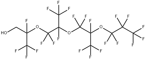1H,1H-パーフルオロ-2,5,8-トリメチル-3,6,9-トリオキサドデカン-1-オール 化学構造式