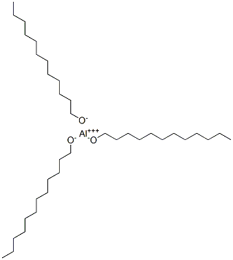 アルミニウムトリス(ドデカン-1-オラート) 化学構造式
