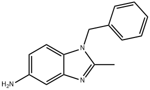 1-BENZYL-2-METHYL-1H-BENZOIMIDAZOL-5-YLAMINE Structure