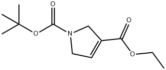 N-BOC-2,5-二氢吡咯-3-甲酸乙酯, 146257-00-3, 结构式