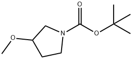 1-BOC-3-METHOXYPYRROLIDINE 化学構造式