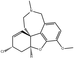 (3α)-3-Deoxy-3-chlorogalanthaMine, 146274-40-0, 结构式