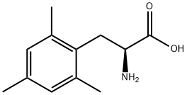 (2S)-2-アミノ-3-(2,4,6-トリメチルフェニル)プロパン酸 化学構造式