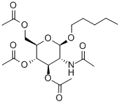 AMYL 2-ACETAMIDO-3,4,6-TRI-O-ACETYL-2-DEOXY-BETA-D-GLUCOPYRANOSIDE Structure