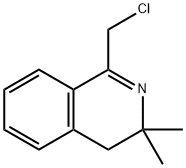 1-(クロロメチル)-3,3-ジメチル-3,4-ジヒドロイソキノリン 化学構造式