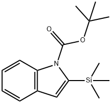 2-(三甲基硅基)-1H-吲哚-1-羧酸叔丁酯, 146337-49-7, 结构式