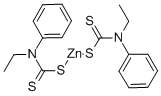 N-エチル-N-フェニルジチオカルバミン酸亜鉛 化学構造式