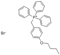 (4-ブトキシベンジル)トリフェニルホスホニウム·ブロミド 化学構造式