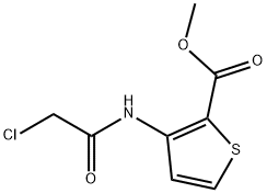 3-[(氯乙酰基)氨基]-2-噻吩羧酸甲酯, 146381-88-6, 结构式