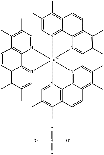 3,4,7,8-TETRAMETHYL-1,10-PHENANTHROLINE FERROUS SULFATE Structure