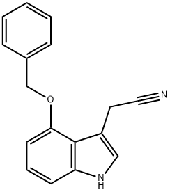4-BENZYLOXY-3-INDOLEACETONITRILE Struktur