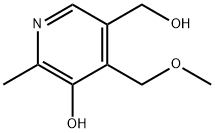 5-羟基-4-甲氧甲基-6-甲基-3-吡啶甲醇,1464-33-1,结构式