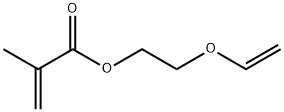 メタクリル酸2-ビニルオキシエチル 化学構造式
