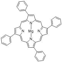 MESO-テトラフェニルポルフィンマグネシウム水和物 化学構造式