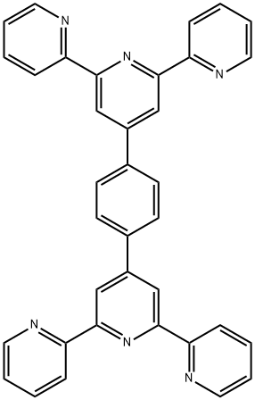 1,4-ジ[[2,2':6',2''-ターピリジン]-4'-イル]ベンゼン 化学構造式