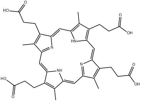 粪卟啉二盐酸盐,14643-66-4,结构式