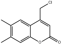 4-(氯甲基)-6,7-二甲基-2H-1-苯并吡喃-2-酮, 146463-74-3, 结构式