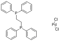 1,2-双(二苯基磷乙烷)二氯化钯 结构式