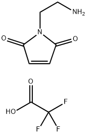 2,2,2-トリフルオロ酢酸1-(2-アミノエチル)-1H-ピロール-2,5-ジオン 化学構造式
