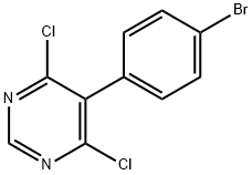 5-（4-溴苯基）-4,6-二氯嘧啶 结构式