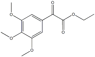 3,4,5-トリメトキシベンゾイルぎ酸エチル 化学構造式