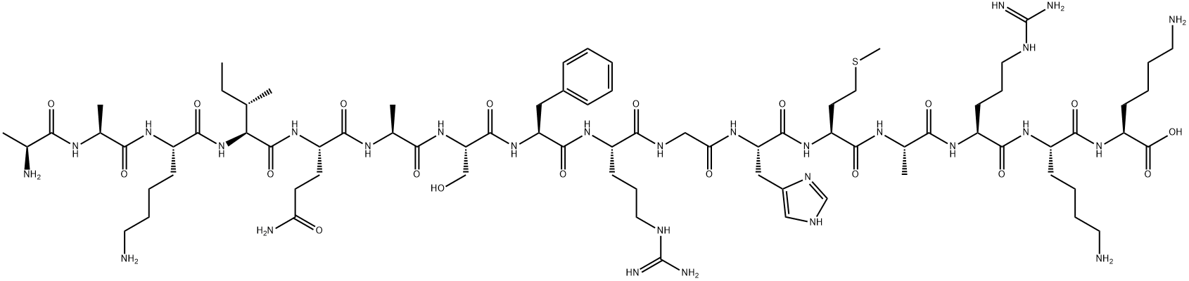 AAKIQASFRGHMARKK Structure