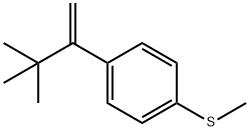 Benzene, 1-(2,2-dimethyl-1-methylenepropyl)-4-(methylthio)- Struktur