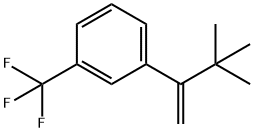 Benzene, 1-(2,2-dimethyl-1-methylenepropyl)-3-(trifluoromethyl)- 化学構造式