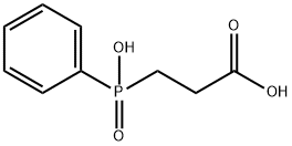 3-Hydroxyphenylphosphinyl-propanoic acid Struktur