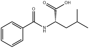 N-苯甲酰-L-亮氨酸, 1466-83-7, 结构式