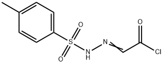 4-甲基-2-(2-氯代-2-氧代乙亚甲基)苯磺酰肼 结构式