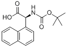 (S)-2-((叔丁氧基羰基)氨基)-2-(萘-1-基)乙酸, 146621-93-4, 结构式