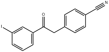 2-(4-CYANOPHENYL)-3'-IODOACETOPHENONE Structure