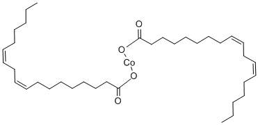(9Z,12Z)-9,12-オクタデカジエン酸/コバルト,(1:x) 化学構造式