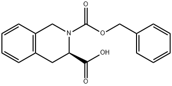 (3R)-2-苄氧羰基-1,2,3,4-四氢异喹啉-3-羧酸,146684-74-4,结构式