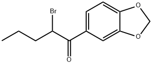 1-(苯并[D][1,3]二氧杂环戊烯-5-基)-2-溴戊-1-酮,146721-06-4,结构式