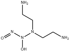 3,3-ビス(アミノエチル)-1-ヒドロキシ-2-オキソ-1-トリアゼン 化学構造式