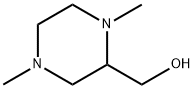 (1,4-ジメチル-2-ピペラジニル)メタノール 化学構造式