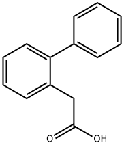 1,1'-Biphenyl-2-acetic acid Structure