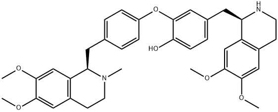 N-desmethyldauricine Struktur