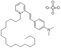 2-(4-DIMETHYLAMINOSTYRYL)-1-OCTADECYLPYRIDINIUM PERCHLORATE Struktur