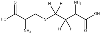 DL-(2-AMINO-2-CARBOXYETHYL)-HOMOCYSTEINE-3,3,4,4-D4, 146764-57-0, 结构式