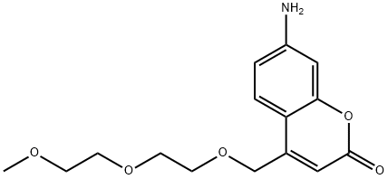 7-AMINO-4-(2,5,8-TRIOXANONYL)COUMARIN Structure